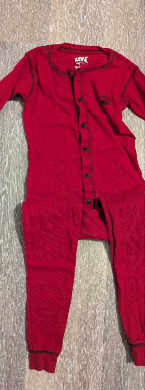 Lazy One Red Crewneck Tee with Contrast Stitching